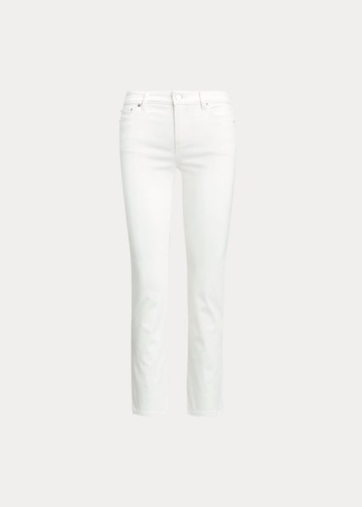 Jeans Ralph Lauren Mujer Blancos Azules - Premier Straight Ankle - FKPUM8759